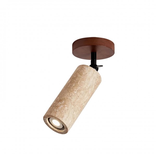 Wabi-Sabi travertin justerbar vegglampe M04