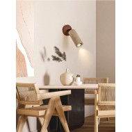Wabi-Sabi travertin justerbar vegglampe M04