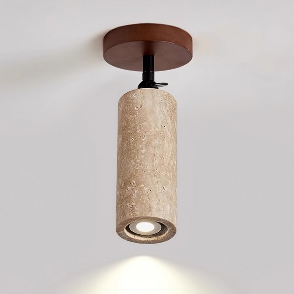 Wabi-Sabi travertin justerbar vegglampe M04