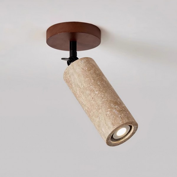Wabi-Sabi travertin justerbar vegglampe M04
