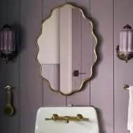 Lampa ścienna w kształcie świecznika ze szkła vintage