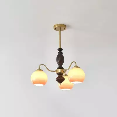 Fransk medeltida stil Caramel Orb ljuskrona M82