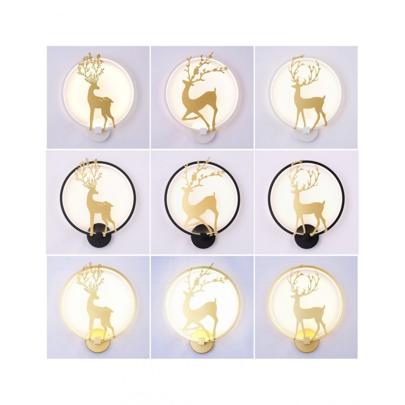 Artistisk målning LED -vägglampa