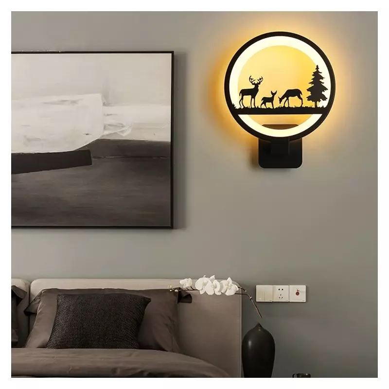 Kunstnerisk maleri LED vegglys