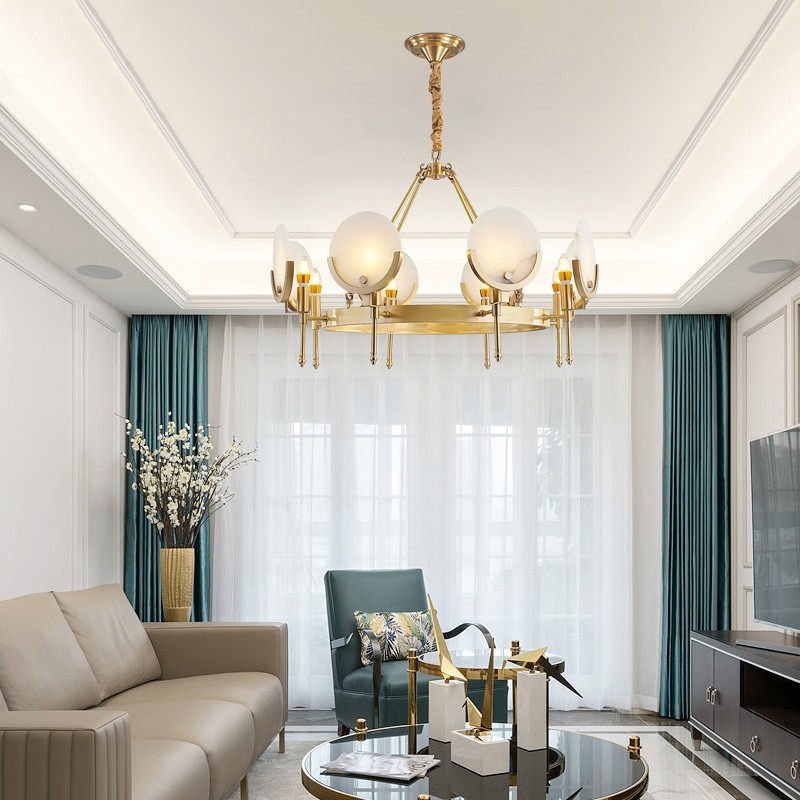 Lámpara de araña de mármol DISC