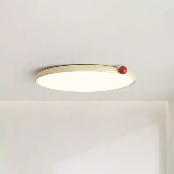 Lampada da soffitto ultrasottile stile minimalista Disc Cream M543
