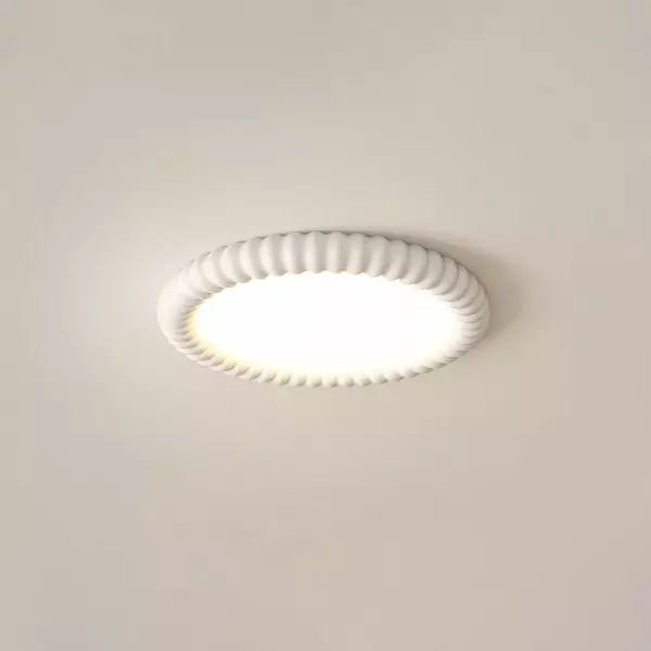 Lampa sufitowa w stylu kremowym Ripple Ring M525