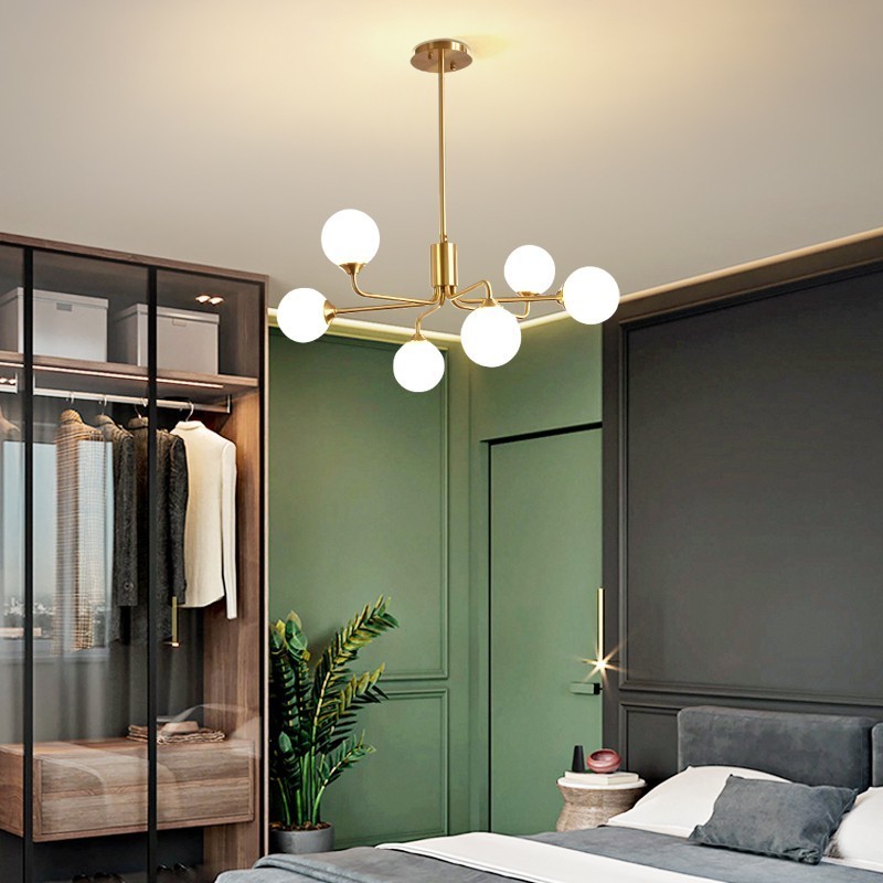 LUKSUS lysekrone i glaskugle