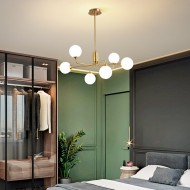 LUXUS-Kronleuchter mit Glaskugeln