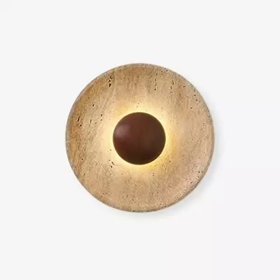 Artystyczny kamienny brązowy kinkiet M554