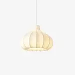 Nowoczesna minimalistyczna lampa wisząca z drewna trawertynowego M241