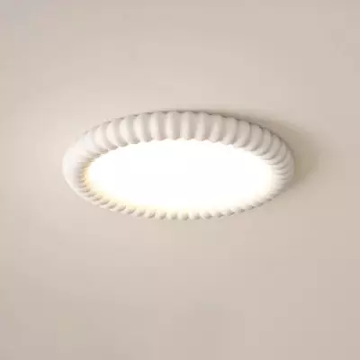 Lampa sufitowa w stylu kremowym Ripple Ring M525