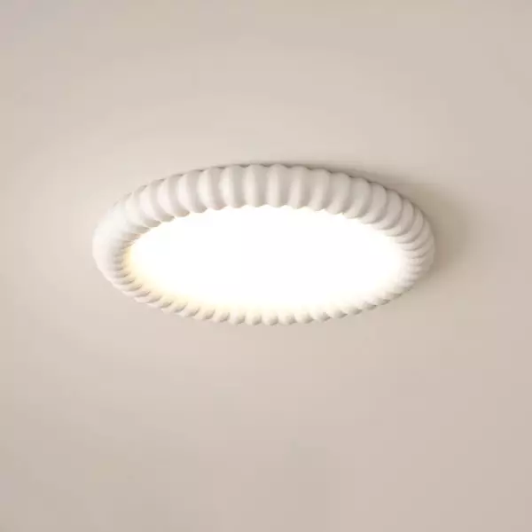 Lampa sufitowa w stylu kremowym Ripple Ring M525