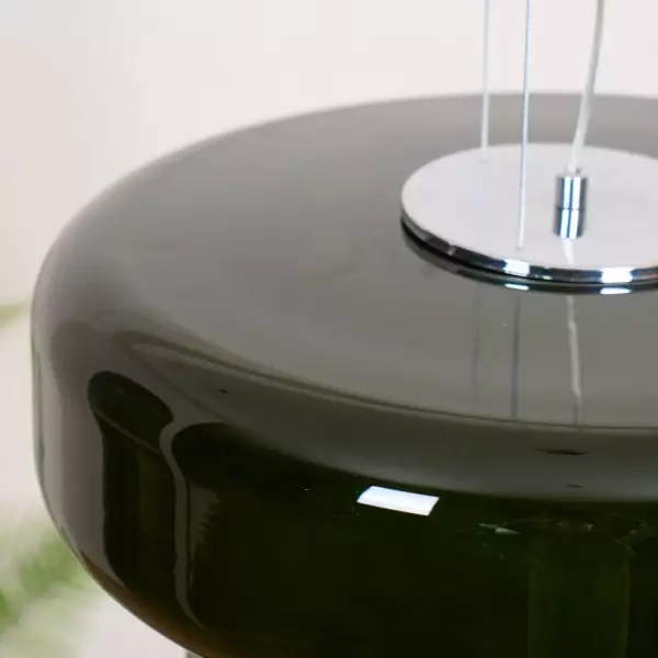 Minimalistyczna lampa wisząca ze szkła w stylu boho M492