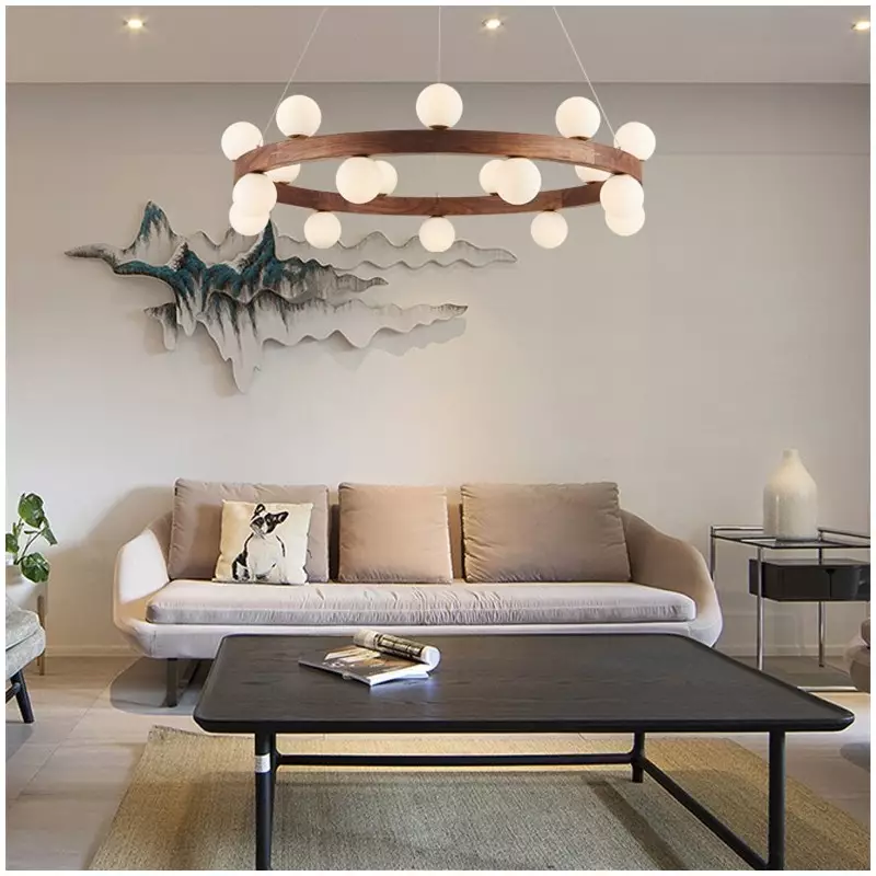 GRAND Wooden Chandelier