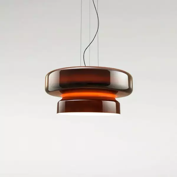 Minimalistyczna lampa wisząca ze szkła w stylu boho M492