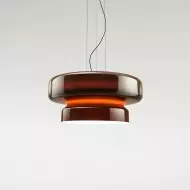 Minimalistyczna lampa wisząca ze szkła w stylu boho M492