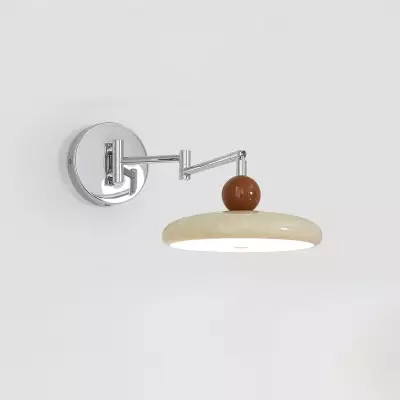 Lampada da parete con braccio girevole girevole in stile minimalista francese M460 in crema