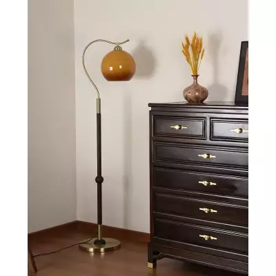 Retro svampfiske golvlampa M384