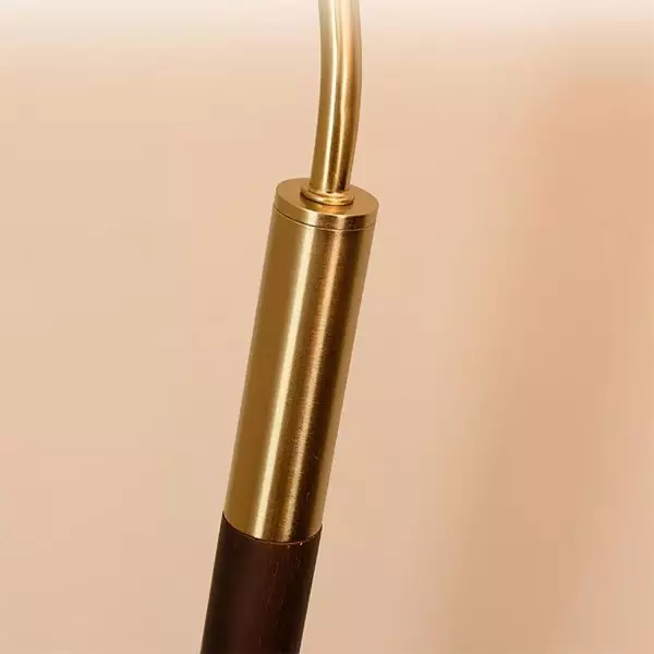 Lampada Da Terra 'Elaina' Oro - Per Soggiorno E Sala Da Pranzo Con Luce E14 - Foto 6