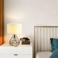 Tischlampe aus Stoff „Diamond“