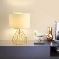 Tischlampe aus Stoff „Diamond“