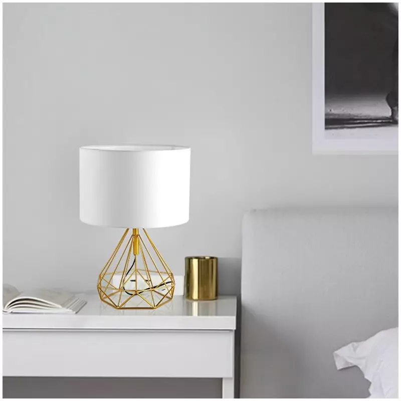 Tischlampe aus Stoff „Diamond“