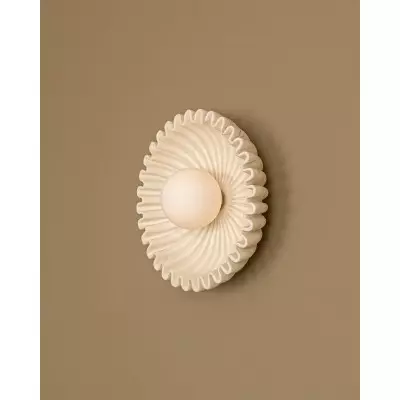 Klosz szklany Ceramiczny kwiat Lampa ścienna M285