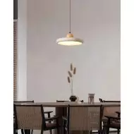 Modern minimalistisk trätravertinskiva taklampa M241