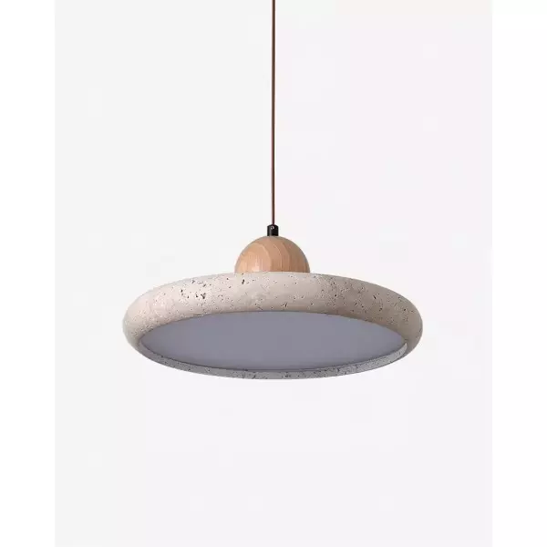Modern minimalistisk trätravertinskiva taklampa M241