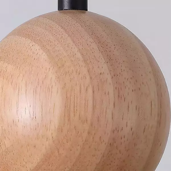 Nowoczesna minimalistyczna lampa wisząca z drewna trawertynowego M241