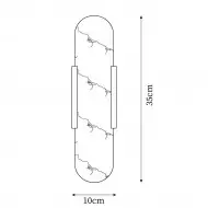 Alabaster förlängd vägglampa M237