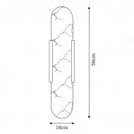 Alabaster förlängd vägglampa M237