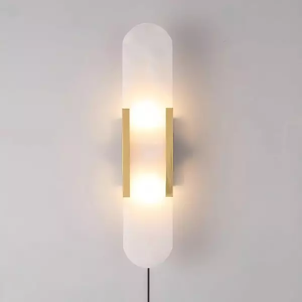 Alabaster förlängd vägglampa M237