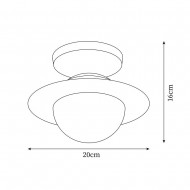 Dekoracja artystyczna Planeta Lampa sufitowa M218