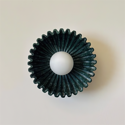 Klosz szklany Ceramiczny kwiat Lampa ścienna M285