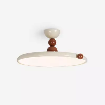 Lampada da soffitto a disco volante rotondo retrò in stile francese M235