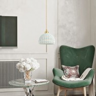 Flower Basket Keramisk hänge