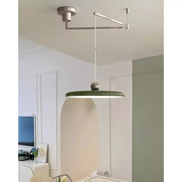 Enkel Modern Justerbar Svängarm Disc Pendellampa M110