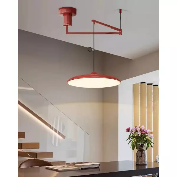 Enkel Modern Justerbar Svängarm Disc Pendellampa M110