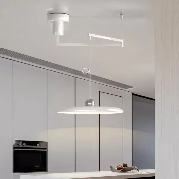 Enkel Modern Justerbar Svängarm Disc Pendellampa M110