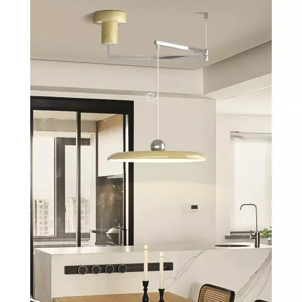 Enkel Modern Justerbar Svängarm Disc Pendellampa M110