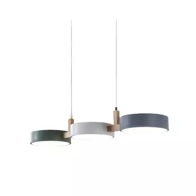 Nordic Modern Simple Macaron 3 Head Lampa wisząca M130