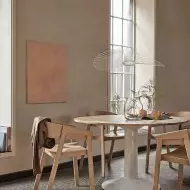 Francuska minimalistyczna lampa wisząca Nova w kształcie słomy S181