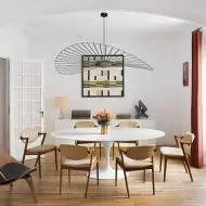 Francuska minimalistyczna lampa wisząca Nova w kształcie słomy S181