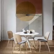 Francuska minimalistyczna lampa wisząca Nova w kształcie słomy S181