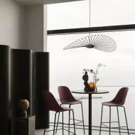 Francuska minimalistyczna lampa wisząca Nova w kształcie słomy S181