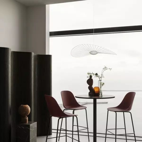 Francuska minimalistyczna lampa wisząca Nova w kształcie słomy S181