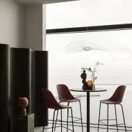 Francuska minimalistyczna lampa wisząca Nova w kształcie słomy S181