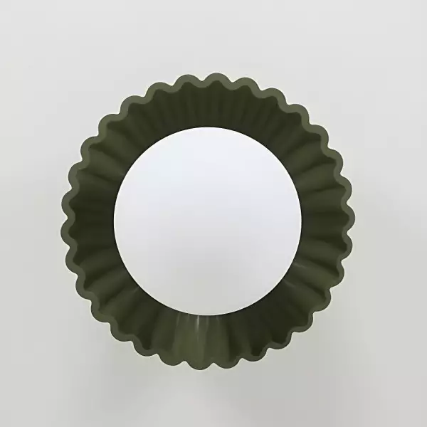 Krämfärgad blomknopp glas hall taklampa S161